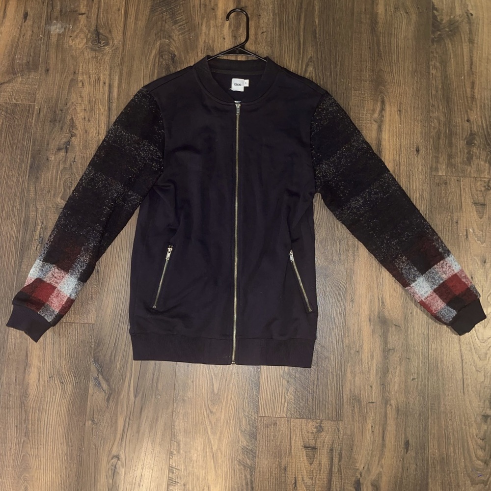 Men’s ASOS Small Zipper Jacket with wool sleeves